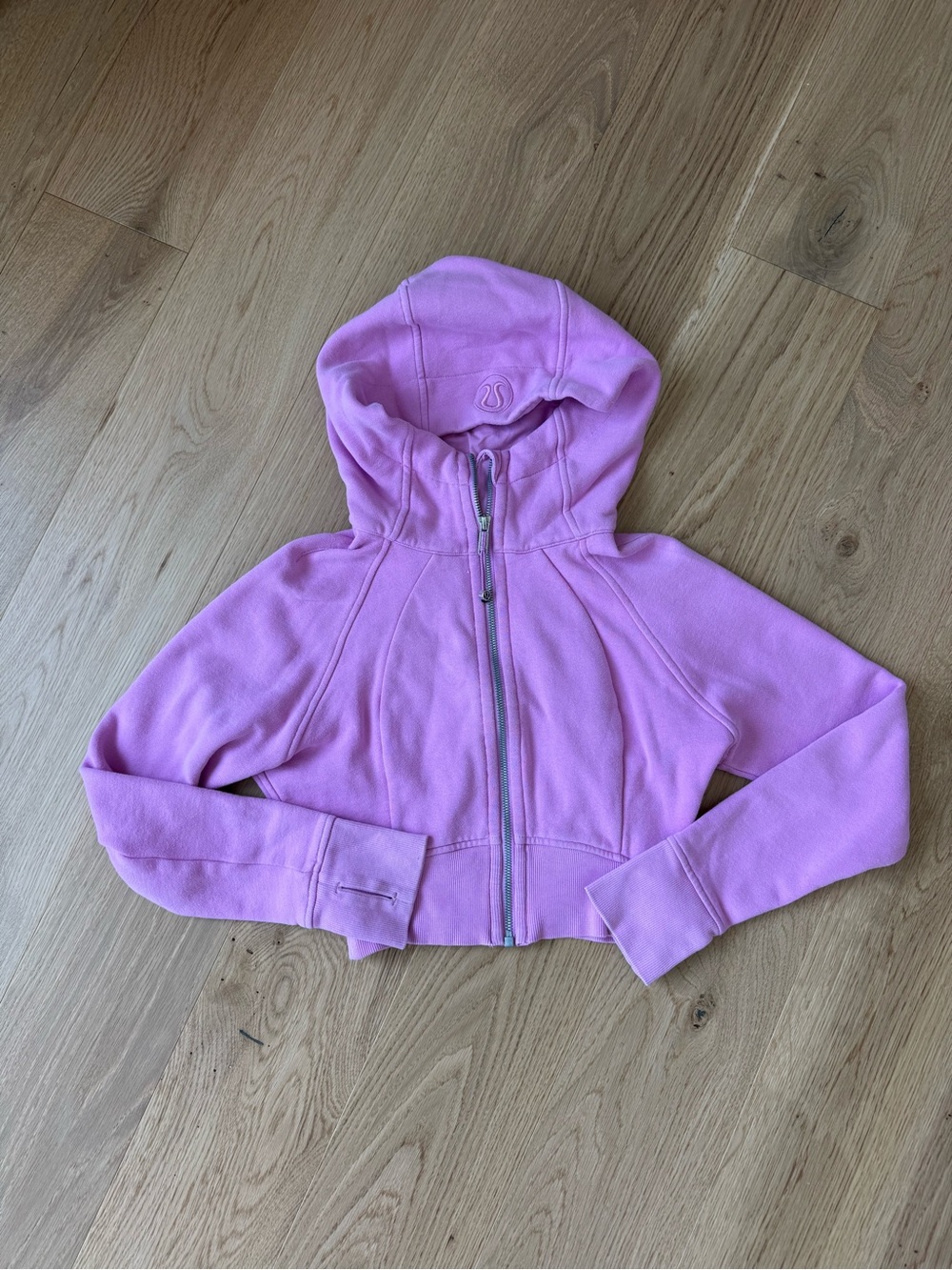 lululemon athletica Girls Light Pink Hooded Zip Jacket